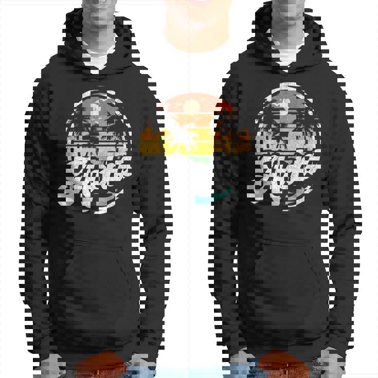 Aloha Hawaii Hawaiian Island Vacation Palm Trees Beach Hoodie