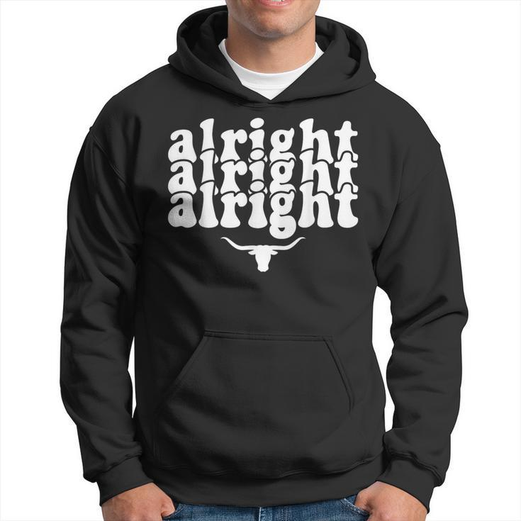 Alright Alright Alright Texas Pride State Usa Longhorn Bull Hoodie