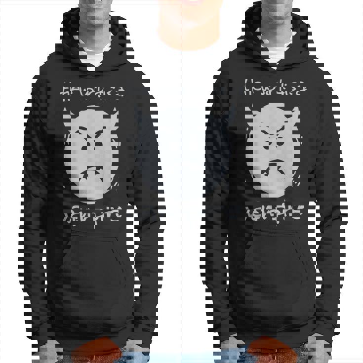 Alternative Die Welt Ist Ein Vampire Pumpkins 90S Grunge Rock Hoodie
