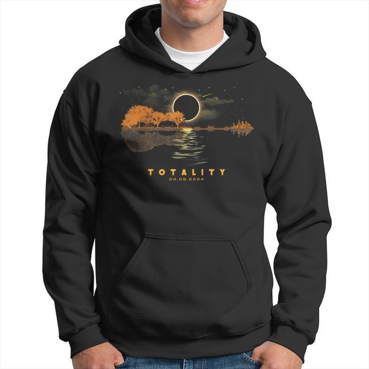 America Guitar Totality 04 08 24 Total Solar Eclipse 2024 Hoodie