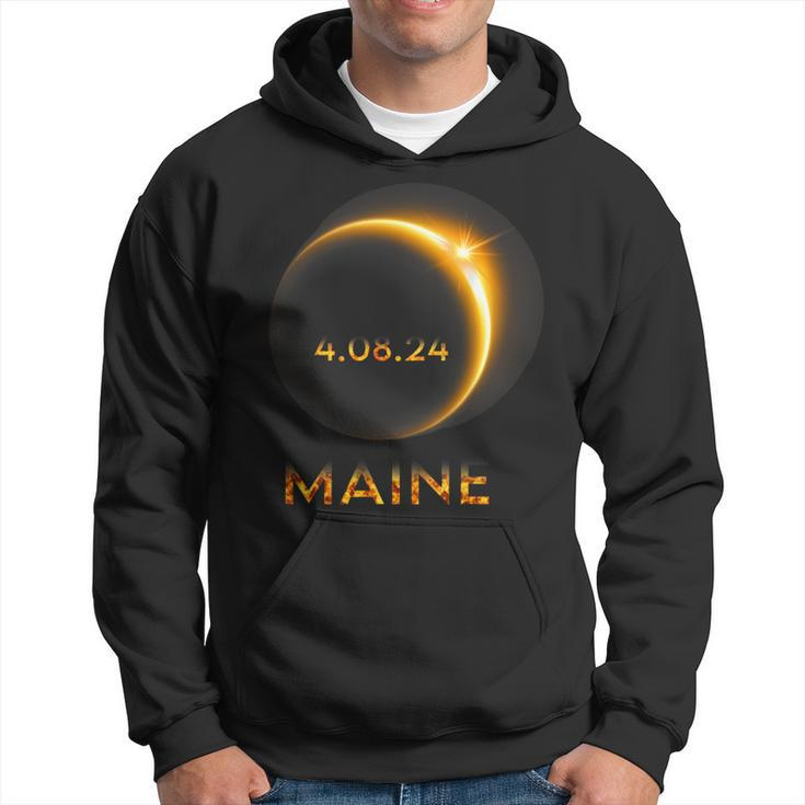 America Total Solar Eclipse 2024 Maine 04 08 24 Usa Hoodie