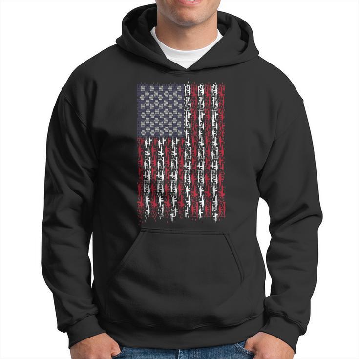 American Flag Guns Grenades Rifles Weapons Freedom Hoodie