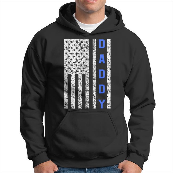 American Flag Police Dad For Cop Father's Day Hoodie