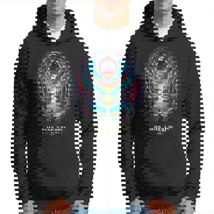 American Totality April 8 2024 Mystic Total Solar Eclipse Hoodie