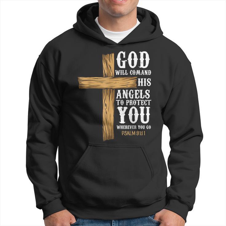 Angels Bible Verse Psalm 9111 Church Religion Hoodie