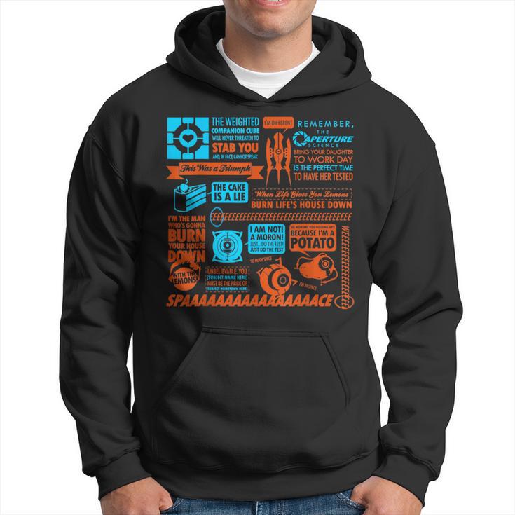 Aperture Science Portal Quotes Gamer Meme Hoodie