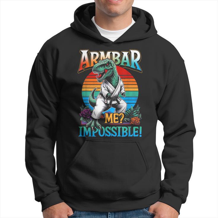 Armbar Me Impossible T Rex Dinosaur Jiujitsu Bjj Hoodie