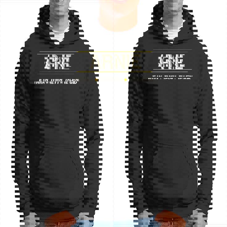 Arnie The Man The Myth The Legend Boys Name Hoodie