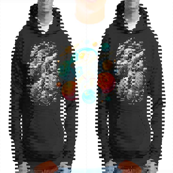 Astronaut Dabbing Planets Astronaut Science Space Hoodie