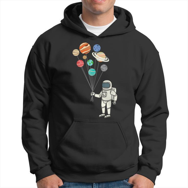 Astronaut Planets Balloons Solar Space Birthday Party Hoodie