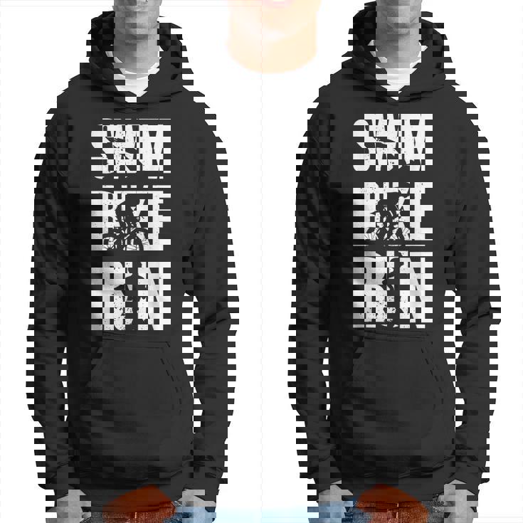 Athlète De Course De Vélo De Natation De Triathlon Pour Sweat à