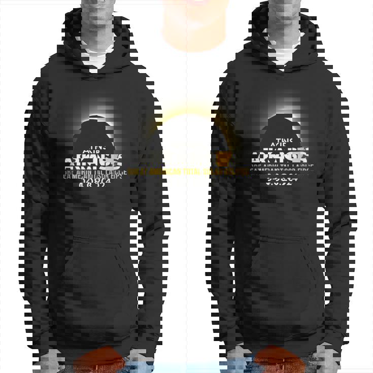 Atkins Ar Arkansas Total Solar Eclipse 2024 Hoodie