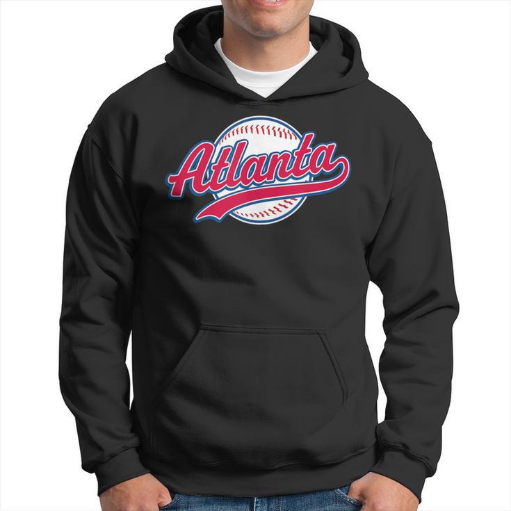 Atlanta Vintage Baseball Throwback Retro Hoodie