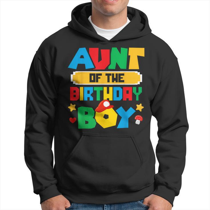 Aunt Of The Birthday Boy Game Gaming Family Matching Hoodie