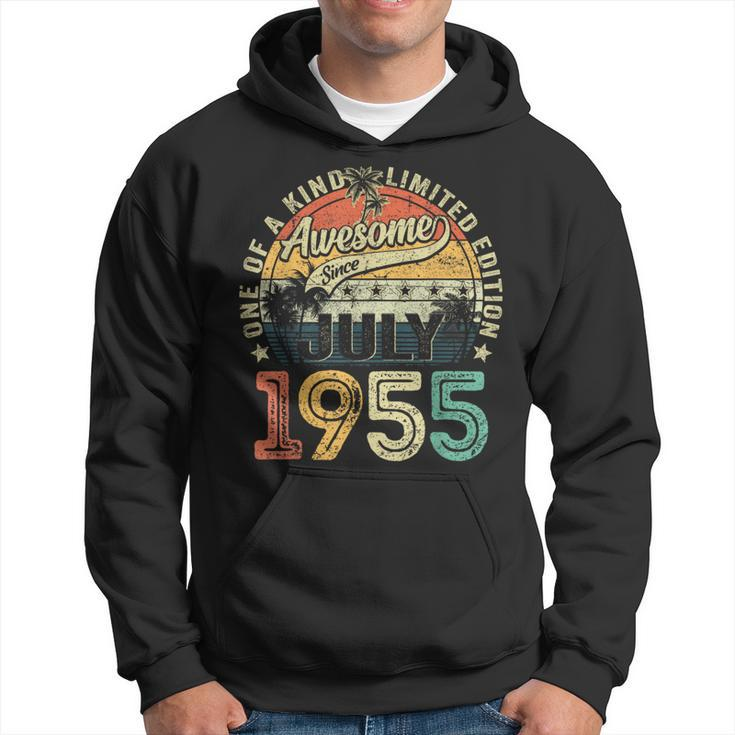 Awesome Since July 1955 Vintage 69Th Birthday Men Hoodie