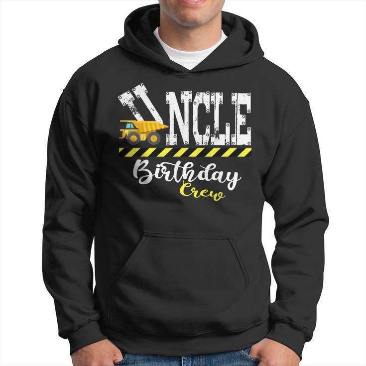 B-Day Party Uncle Birthday Crew Construction Birthday Party Hoodie