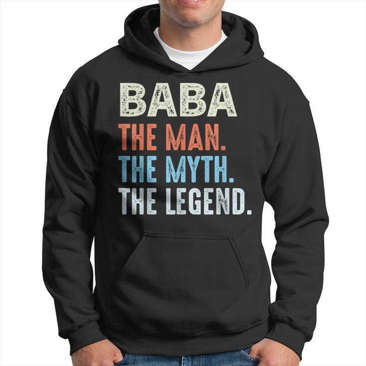 Baba Man The Myth The Legend Vintage Father's Day Hoodie