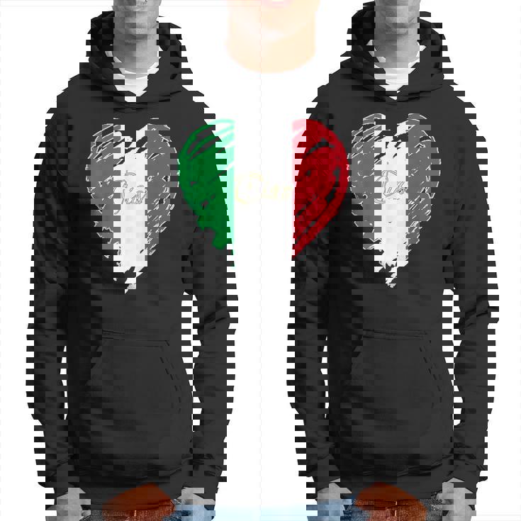 Bandera Italiana Con Diseño De Corazón Con Texto En Inglés Proud To Be Italian I Love Ital Sudadera