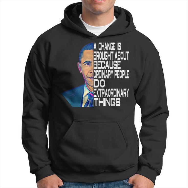 Barack Obama 44Th Usa President Political Quotes Hoodie