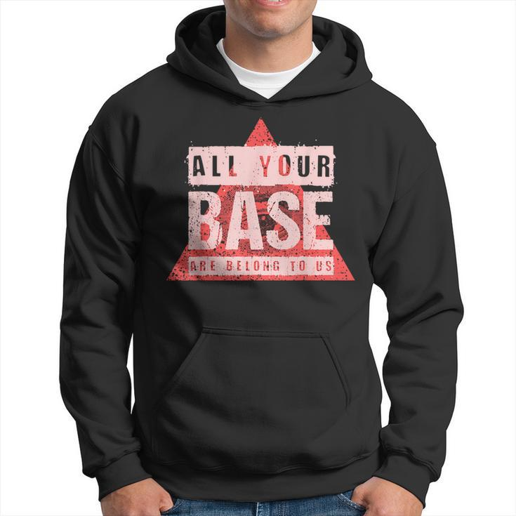 All Your Base Are Belong To Us Vintage Video Game T Hoodie