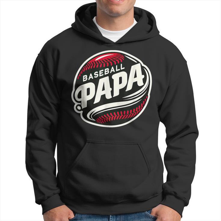 Baseball Papa Baseball Spieler Lustig Baseball Papa Familie Kapuzenpullover