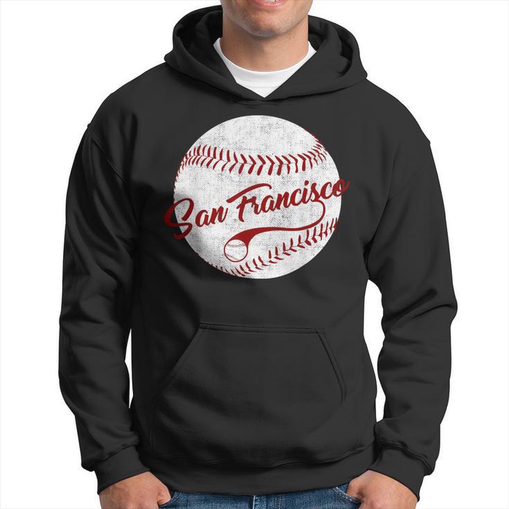 Baseball San Francisco Vintage Giant Ball National Pastime Hoodie