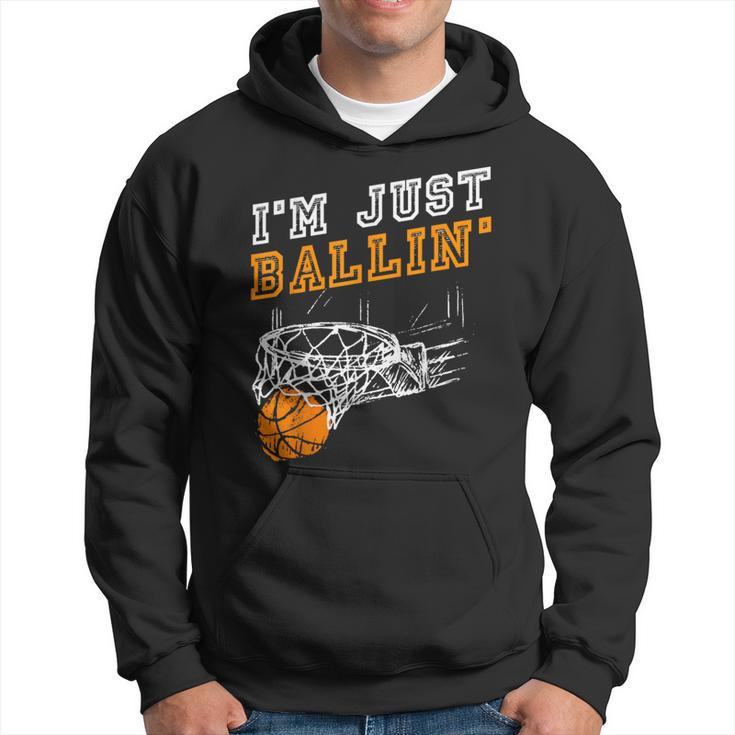 Basketball For Coach Player Boys Girls Youth Baller Hoodie