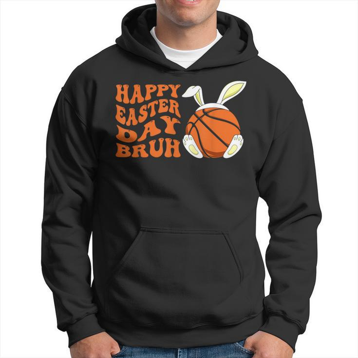 Basketball Easter Rabbit Bunny Happy Easter Day Bruh Hoodie