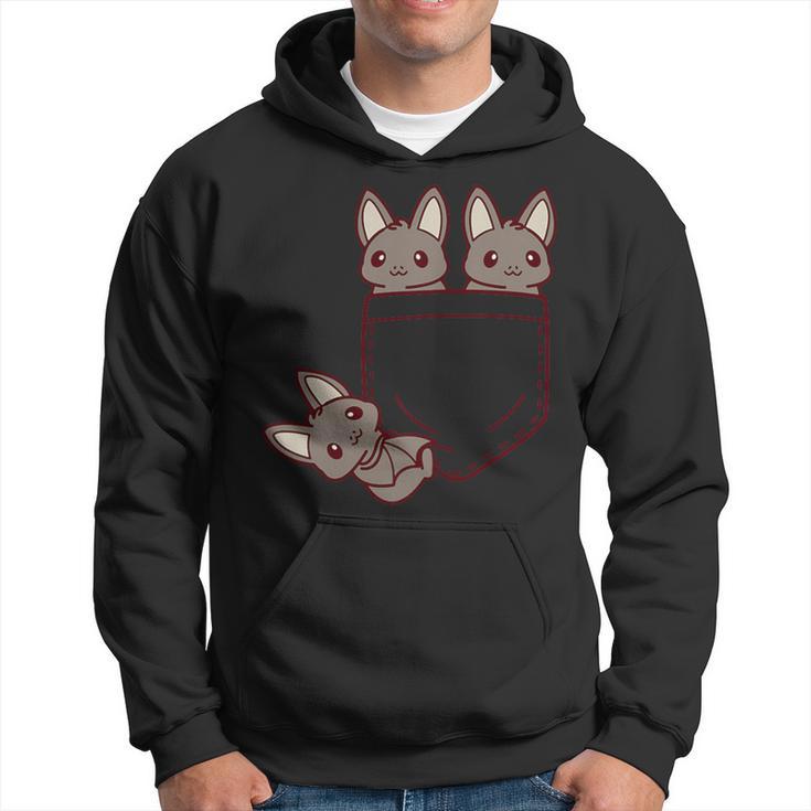 For Bat Lovers Cute Kawaii Baby Bat In Pocket Hoodie