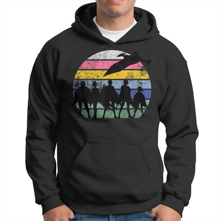 Battle Of The Planets Gatachaman G Force Vintage Sunset Hoodie
