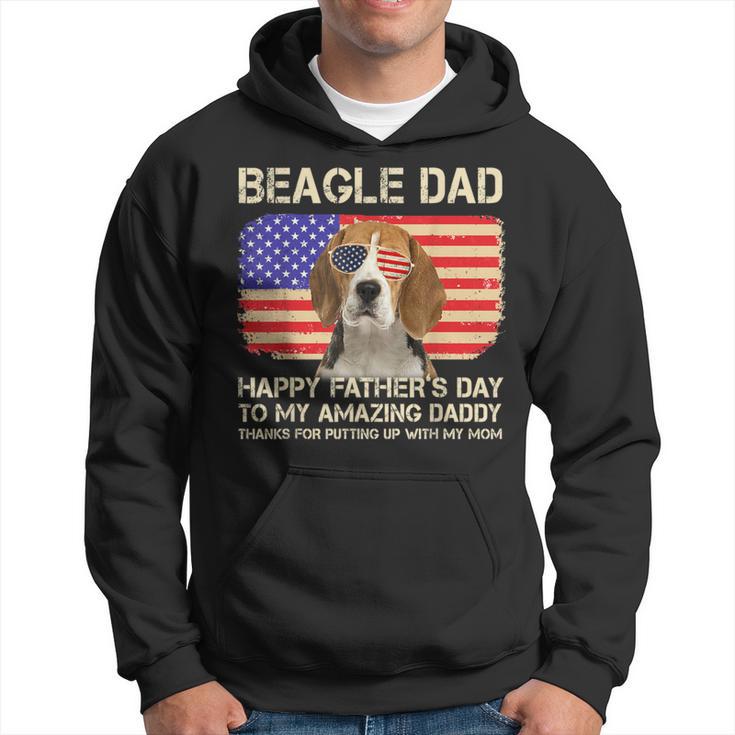 Beagle Dad Happy Fathers Day To My Amazing Daddy Dog Hoodie