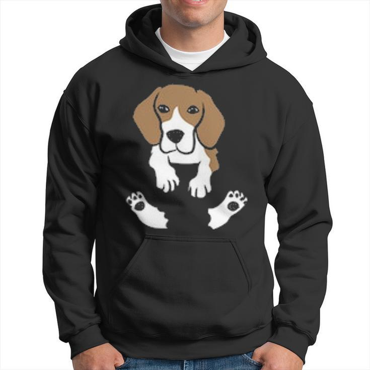Beagle Dog In The Pocket Cute Pocket Beagle Hoodie