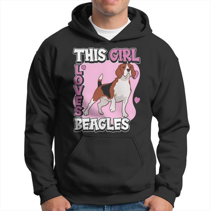 Beagle Quote This Girl Loves Beagles Hoodie