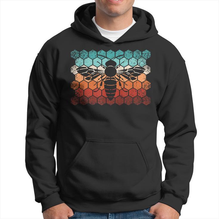 Beekeeping Honey Honeycomb Beekeeper Retro Bee Hoodie