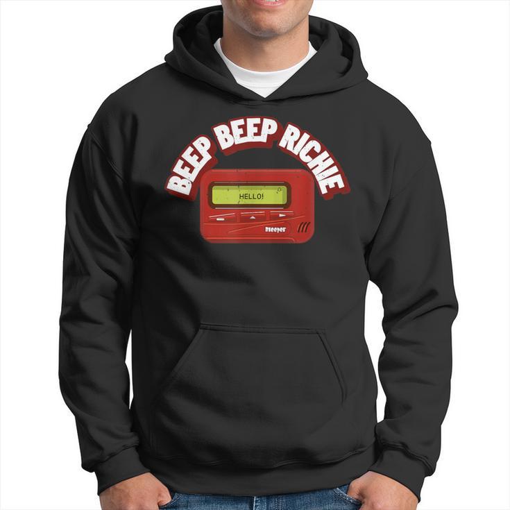 Beep Beep Richie 90S Tech Beeper Vintage Horror Hoodie