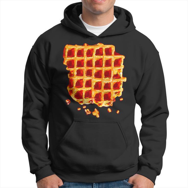 Belgian Waffle Syrup Breakfast Food Snack Waffle Lover Hoodie