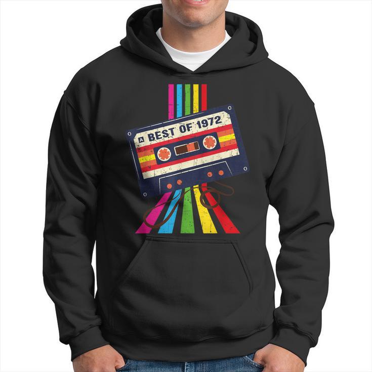 Best Of 1972 Birthday Vintage Cassette Hoodie