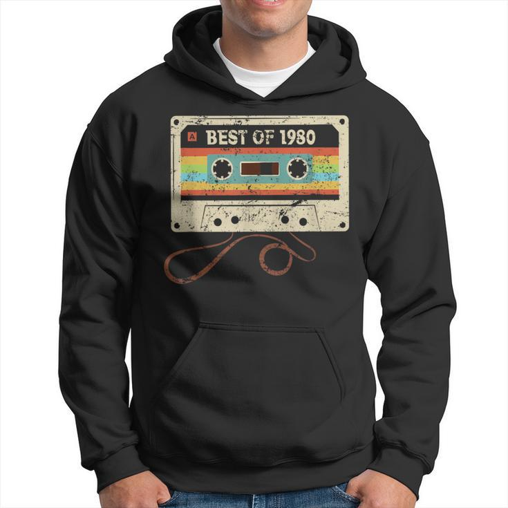 Best Of 1980 Cool 44 Year Old Bday 44Th Birthday Women Hoodie