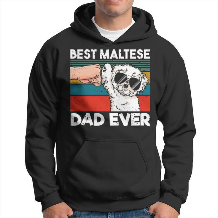 Best Maltese Dad Ever Ghetto Fist Dog Lover Hoodie