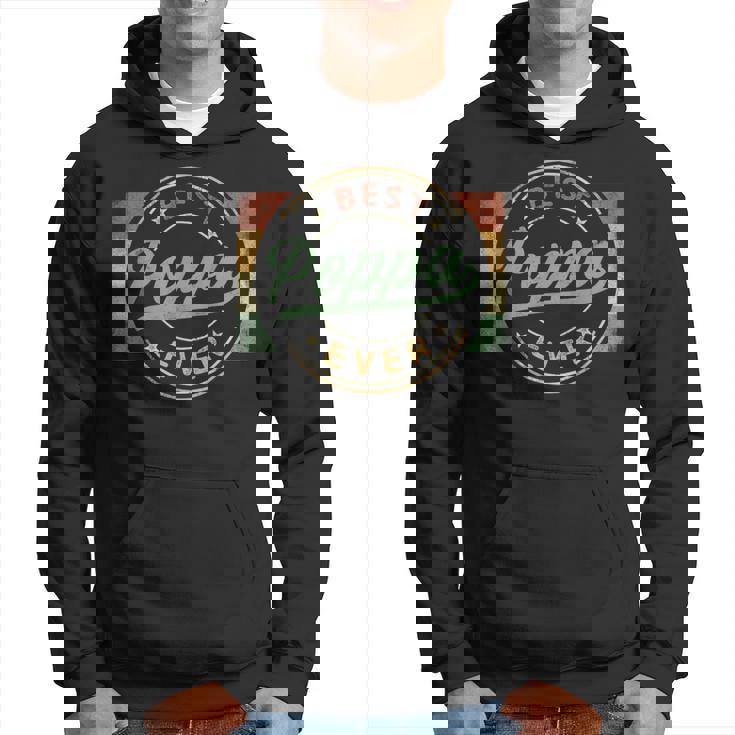Best Poppa Ever Emblem Father's Day Poppa Grandpa Hoodie