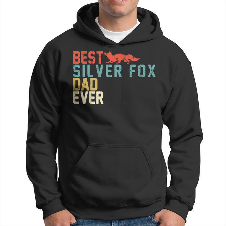 Best Silver Fox Dad Ever Retro Vintage Hoodie