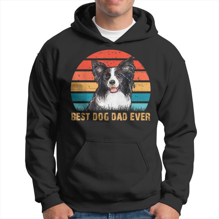 Besthund Papa Allzeit Best Dog Papa Alltimesintage Border Collie Kapuzenpullover