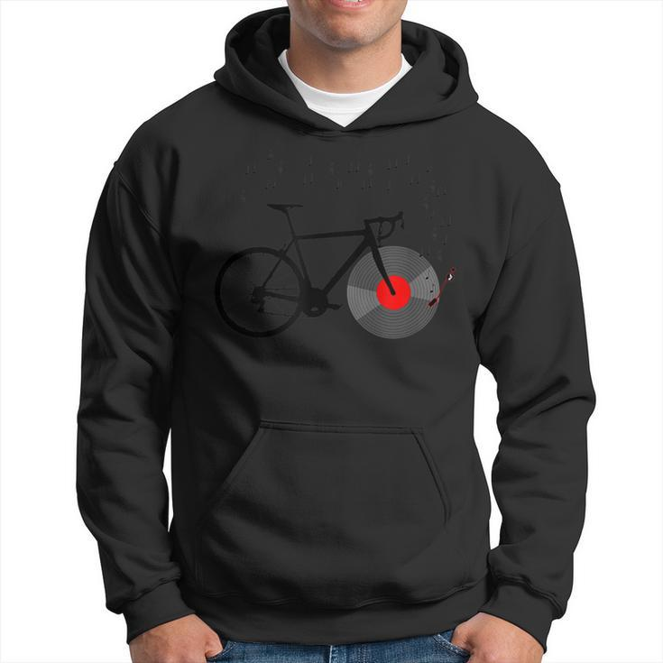 Bicycle Vinyl Record Player Bike Sound Music Notes Hoodie