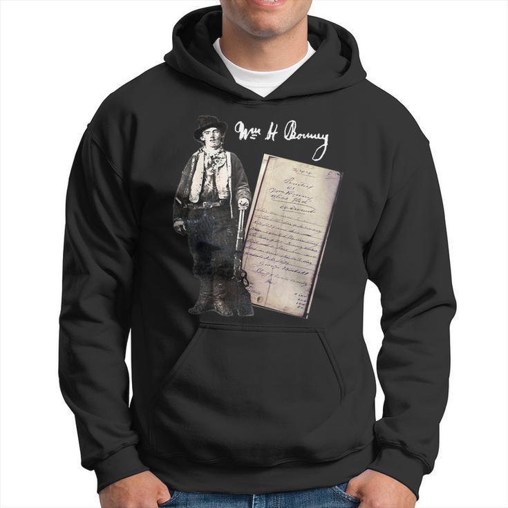 Billy Kid William Bonney Original Signature Arrest Warrant Hoodie