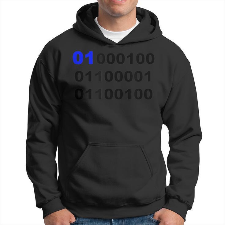 Binary Number 1 Dad T For Father Hoodie