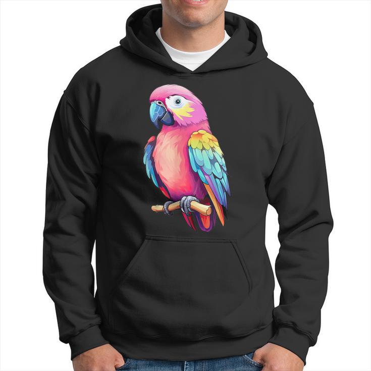 Bird Colourful Parrot Blue Hoodie