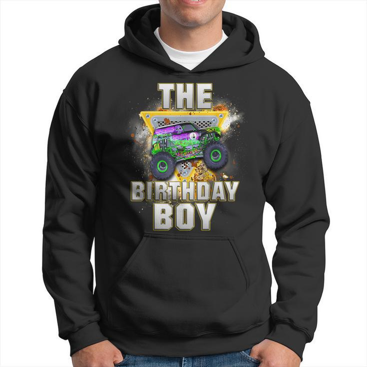 The Birthday Boy Monster Truck Family Matching Hoodie