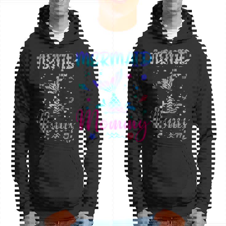 Birthday Mermaid Mommy Matching Family Bday Party Squad Hoodie