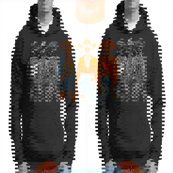 Black Cowgirl Melanin Western Rodeo Texas Black History Hoodie