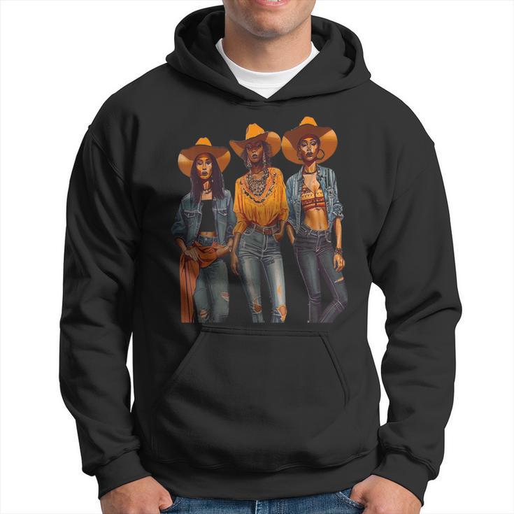 Black Cowgirls African American Texas Girls Women Hoodie